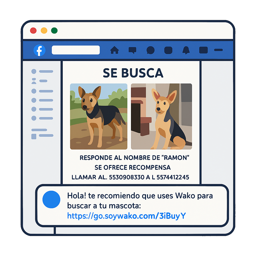 Persona usando Wako Leads en su dispositivo